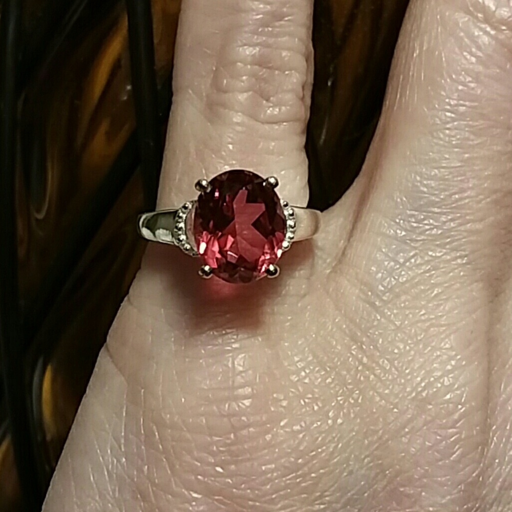 SALMON QUARTZ RING - Picture 7 of 8